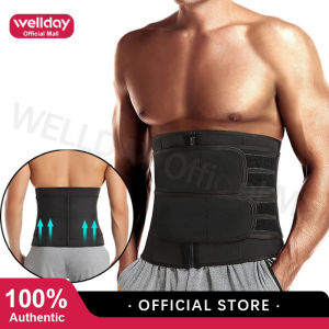 Wellday Men Body Shaper Waist Trainer Vest Slimming Sauna Sweat Compression Undershirt Shapewear Fat Burner Workout Tank Tops
