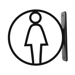 Contemporary Toilet Identification Plaque Restroom Sign Bathroom Wall Marker Washroom Male Female Symbol Signage