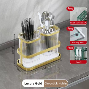 Kitchen Utensil Holder Chopstick Cage Kitchen Cutlery Holder Spoon Fork Storage Rack Organizer Utensils Chopstick Box with Drip Tray