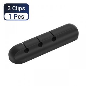 Trình quản lý cáp Cuộn Dây Cáp USB Bằng Silicon Máy Tính Để Bàn Cáp Kẹp Đa Năng Sắp Xếp Gọn Gàng Cáp Chủ Cho Dây Tai Nghe Chuột-HAUSE