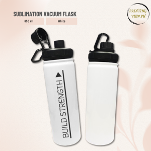 (PRINTING VIEW) High Quality White Sublimation Vacuum Flask 650ml