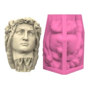 Handmade Succulent Planter Silicone Mould Concrete Flower Pot Mold Easy Demold Gypsum Mould for Home Decoration