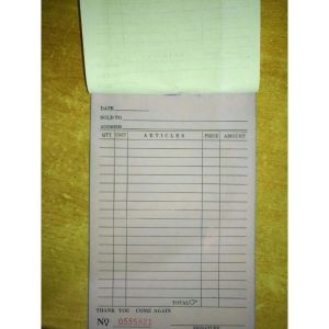 DELIVERY RECEIPT RESIBO 1/2 SIZE (VERTICAL) 30 SHEET / 60 SHEET SINGLE DUPLICATE OR TRIPLICATE CARBON PAPER