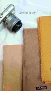 Hijab Segi Empat LC (Laser Cut) Cornskin Azara Original Bahan Berkualitas Lembut Mudah dibentuk Adem Di Pakai (Bisa COD)