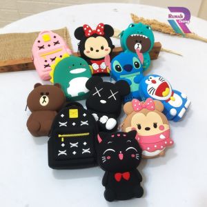 RC DOMPET SILIKON KARAKTER LUCU BAG KOIN JELLY SILIKON KARAKTER LUCU IMPORT POUCH ANTI AIR WATERPROOF