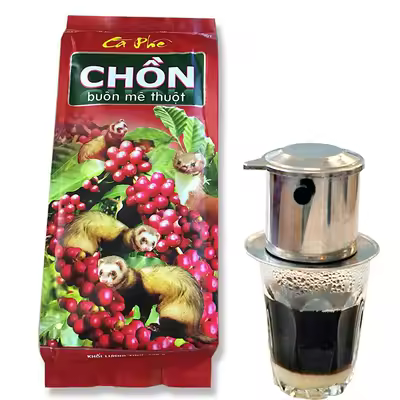 [ ĐỪNG BỎ QUA CƠ HỘI THƯỞNG THỨC ] Cà phê pha Phin truyền thống Chồn Ban mê/ Buôn Mê Thuộc của công ty Cao Đại Nguyên thượng hạng gói 500gr - chồn đỏ-[ 12.12 Hot Deals ]