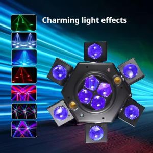 Lampu Laser Panggung LED 6 Moving Head Light Beam Stage Lighting Lampu Sorot Laser
