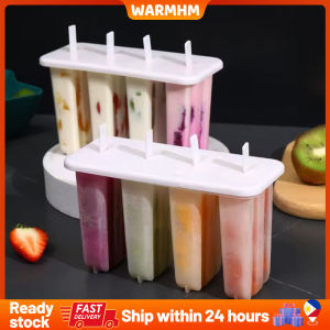 Ice Cream Molds Homemade Ice Cream Popsicle House Model Making Box Reusable with Stick Cover Mold DIY Ice Cream