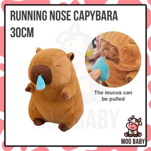 Moo Baby Capybara Plush Toy Cute Capibara Plushie Toy Anak Patung Comel Animal Plushie Cute Stuffed Animal Cute Doll