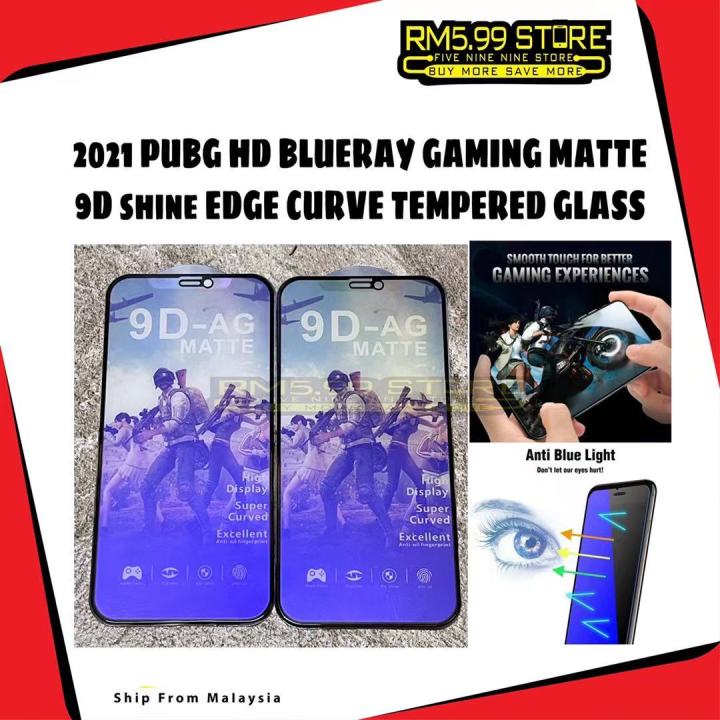 Skrin Pelindungan Tahan Jatuh- (Redmi Mi PUBG Blue Ray Gaming