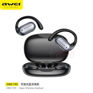 Awei T95 OWS Sport Wireless Earbuds Air Conductor Headset Sport Headphone Sport Earphone Awei Bluetooth Earbuds