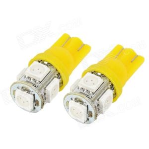 T10 LED 5050 5SMD Super Bright Light Colour White/Red/Blue/Yellow/Pink/Green/Blue/Ice Blue