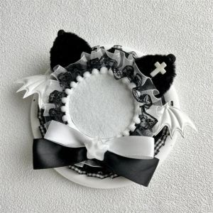 HOUCHU Lace ic Anime Badge Holder Bow Star Cat Ears Badge Flower Lovely Wings Pins Display Base Badge Display