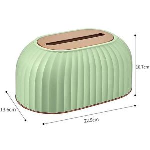 HKStorage Nordic Striped Tissue Box Holder High Quality Toilet Paper Box Table Napkin Holder Car Tissue Paper Dispenser Home Decoration