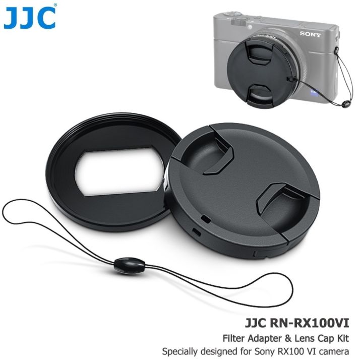 JJC 52mm Metal Filter Adapter Lens Cap Kit for Sony RX100 VII