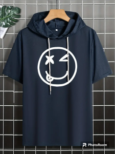 hoodie sweatshirt premium lengan pendek / kaos pria terbaru / kualitas distro / bayar di tempat / baju kupluk / sablon DTF / pakaian kekinian / atasan dewasa