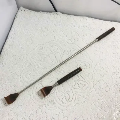 Gậy Gãi Lưng Đầu Silicon Mềm - Cán Inox Chắc Chắn Kéo Dài Tùy Chỉnh - Dụng Cụ Gãi Lưng & Massage Thư Giãn Cho Người Cao Tuổi Dân Văn Phòng Tramanhshop