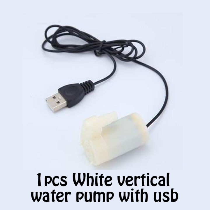 มอเตอร์ไมโคร Pump120L/ชม. DC 5V USB เสียงรบกวนต่ำมอเตอร์ไร้แปรงสำหรับของตกแต่งงานปาร์ตี้ปั๊มน้ำแบบจุ่ม