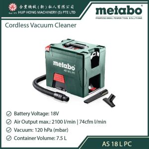 METABO AS 18 L PC Cordless Vacuum Cleaner (without Battery & Charger Set)