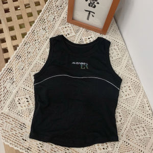 LNR Shop Tanktop Import Premium Wanita Aueana Bra with Cup Busa dilengkapi 4 Kancing Depan Tali Besar Tank Crop Top Atasan BH Kutang Kaos Dalaman Kasual Singlet Casual 007