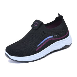 Free Shipping Casual WomenS Shoes Breathable Mesh Upper Soft Sole Comfortable Flat Shoes Canvas Shoes Spring/Autumn Style Suitable For Middle-Aged And Elderly Women