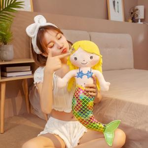 【New Arrival】 Cute 30cm Mermaid Plush Doll with Comfortable Pillow Design Perfect for Kids Rest and Play Activities