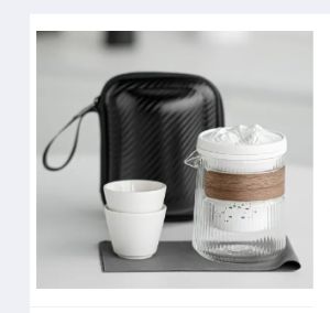 Tase Good 6PCS Portable Tea Set Complete Porcelain Travel Tea Set Gift Box Tea Set Complete with Tray Tea Pot and Cup Set Modern Tea Infuser