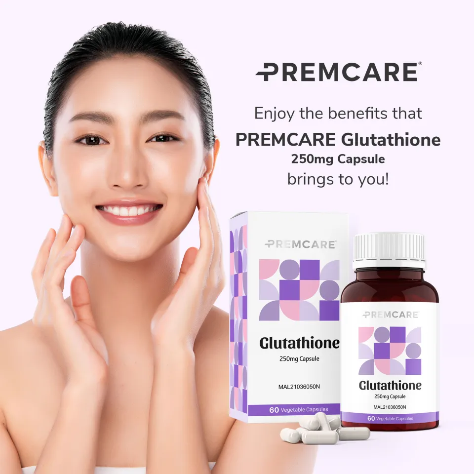 PREMCARE Glutathione 250mg Capsule 60s [KKM Approved MAL21036050N] Skin  Brightening Supplement HALAL Detoxifying Health Supplement Anti-Aging  Nutritional Supplement - Lazada | Lazada