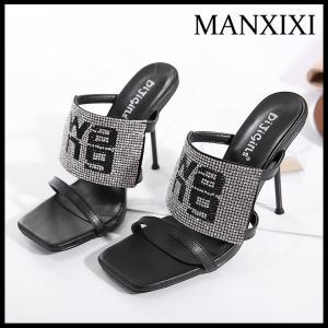 MANXIXI Thời Trang Phụ Nữ Cao Gót 4.72 Inches Đẹp Tỏa Sáng Dép (Kích Thước 35-42)