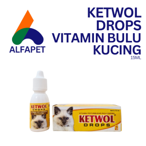 Ketwol drops 15ml Vitamin penumbuh bulu kucing