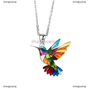 [COD] zhangyuqing Fashion Hummingbird Necklace Jewelry For Women Exquisite Anniversary Gifts For Loved Ones Necklace Alloy Colorful