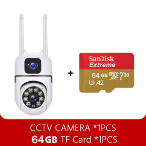Samsung Intelligence Dual Lens CCTV Camera Connect Cellphone With Audio and Speaker Buy 1 Take 1 Mini IP Security Camera Auto Tracking Night Vision Waterproof Alarm Surveillance