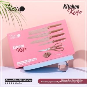 Set Pisau STEIN Seri Diamon 6 in 1 untuk Kitchenware