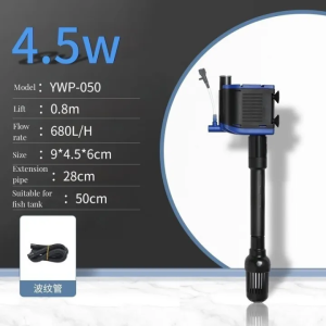 Buy 1 get 1 YEE New 3 in 1 Oxygen Pump 9.5/7.5/4.5W Aquarium Filter Box Ultra Quiet Fish Tank Filter Cycle Waterfall Suspension Overhead Top Filter Box Submersible Activated Carbon Wate Oxygen