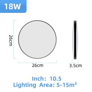 LANGYUE Modern LED Ceiling Lights Ultra Thin Surface Mounted Ceiling Lights 220V 18W 30W 40W 72W for Living Room Bedroom Bathroom