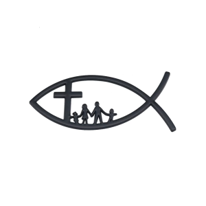 3D Car Fish Decal Sticker Christian Fish Emblems Sticker Adhesive Metal Decal Universal for Car Window Bumper