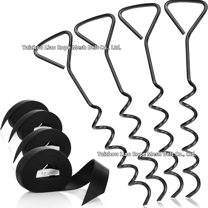 Ground Anchor Helical Bolt Dog Stake Ground Tension Kit Trampoline