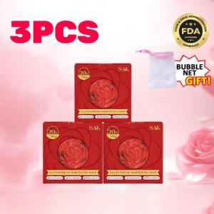 [BUY 1TAKE 4] ROSE Bleaching Soap 20X WHITENING Remove Dark Spots Moisturizing Body & Facial Soap