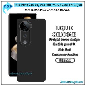 Softcase Black Pro Camera Vivo V40 5G V40 Pro V40e V40 Lite 4G V40 Lite 5G Casing Iiquid Black Case