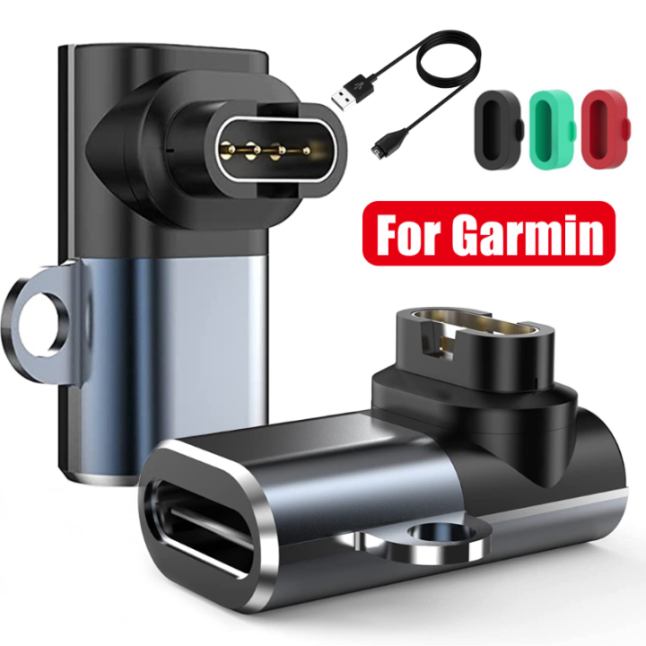 Cavo Caricabatterie Compatibile Garmin Fenix 7/6/5, Forerunner 255/265/955, Venu 2, Vivoactive, Approach – USB, 100 Cm, Con Presa Antiscivolo