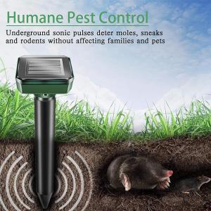 【New Arrival】 Solar Powered Electric Insect Killer Yard Pest Control Ultrasonic Sonic Repeller for Garden Outdoor Pest Management Device