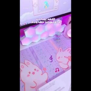 《812》Bàn phím cơ học chơi game WOMIER WK61 Purple Star 60% có thể thay nóng bàn phím có dây siêu nhỏ gọn RGB nút PBT pudding đế tinh thể