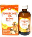 [CLR AGRIVET] 1 bottle PETSURE 120 for pet/ ASCORBIC ACID ZINC PET SURE/ PET VITAMINS/ VITAMIN MINERAL FOR PET. 