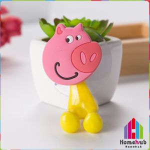 Homehub Cute Cartoon Animal Bathroom Plastic Toothbrush Holder