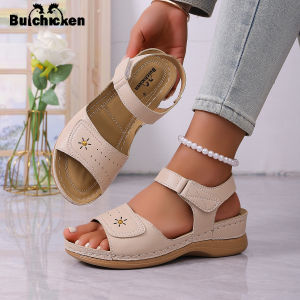 [Free Shipping] New Summer Collection: Comfortable And Versatile Platform Sandals With A Soft Sole A Single-Strap Design And A Wedge Heel Perfect For Wearing Outdoors