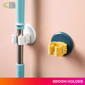 ZENi Broom Holder Gripper Holder for Cleaning Utensils and Mop Holder NAIL FREE