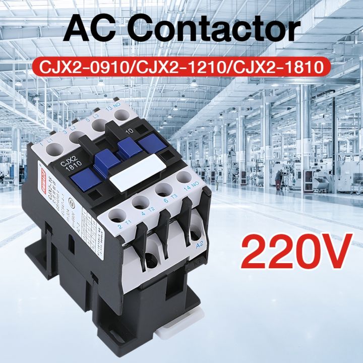 Buyweek AC Schütz CJX2-1810 220V - 3-poliger Motorschütz Für Industrielle Anwendungen