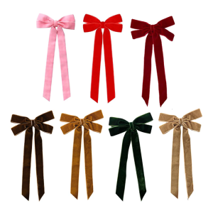 Pre Assembled Velvety Bowknot Set Of 15 Premium Soft Decoration For Christmas Wedding Event Packaging
