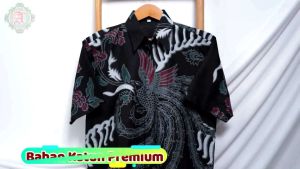 Baju Batik Pria Lengan Pendek Terbaru Anak Muda Mewah Dewasa Aluna PD 023
