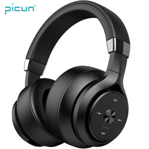 Picun KOFIRE BG-06 P28S P28X EQ Bass Headphone Bluetooth 5.0 Wireless Dual Driver 30 Hours Bluetooth Headphones Over Ear Hifi Stereo 4 Dynamic Driver Headset Soft Protein Earpads with Mic for Cellphone Laptop PC NS PS4 PS5